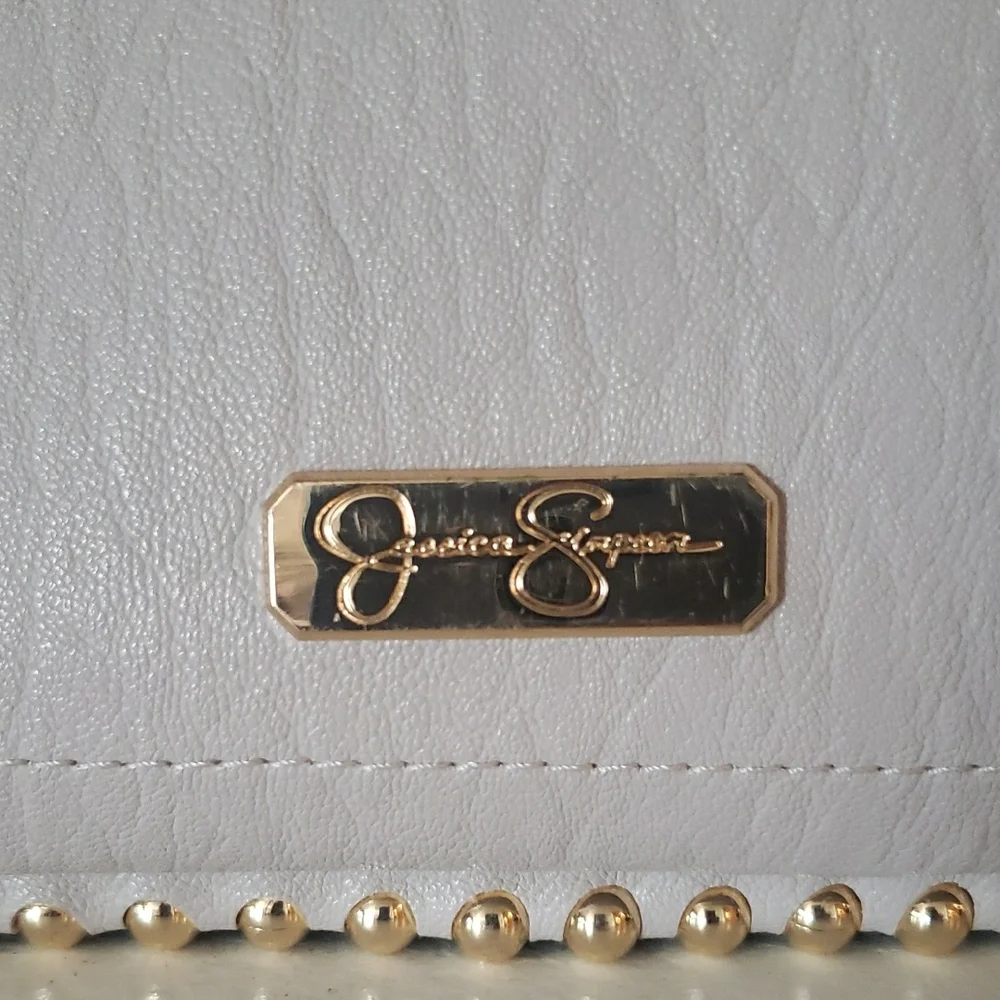 Jessica Simpson Grey/Gold Accent  Bag - Picture 2 of 10